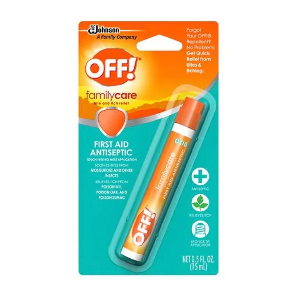 OFF! Familycare Bite & Itch Relief First Aid Antiseptic 0.5 Fl Oz Twin Pack (1/2